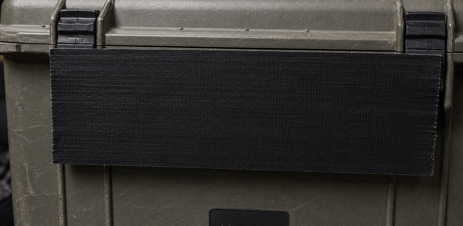 Gaffer tape on a gear case
